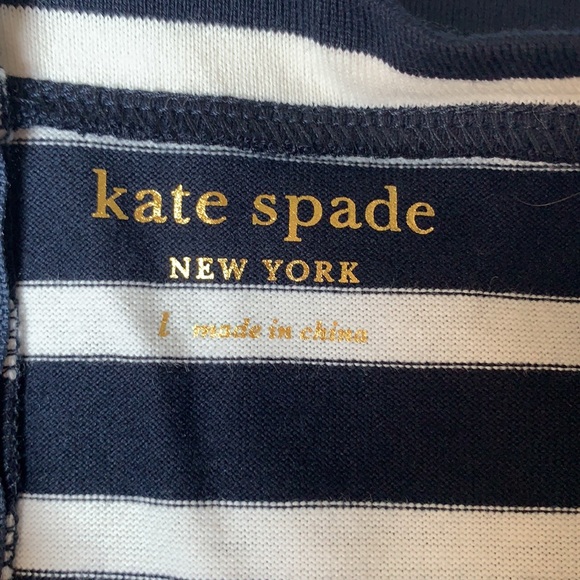 Kate Spade Black and White Striped Mini Dress - Picture 4 of 8